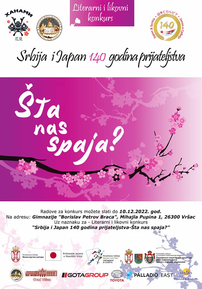 Ceremonia de premiere și expoziție cu ocazia competiției „Japonia și Serbia 140 de ani de prietenie – Ce ne unește?”